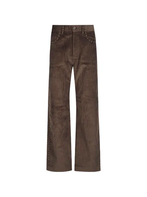 P.A.R.O.S.H. stud-embellished corduroy trousers