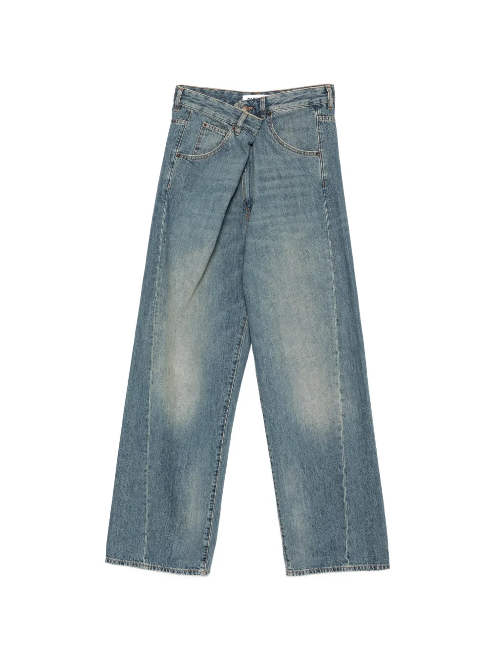 DARKPARK asymmetric-waist jeans - Blu