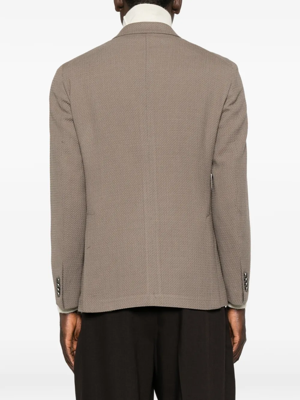Tagliatore Blazer met dubbele rij knopen en puntige revers Grijs