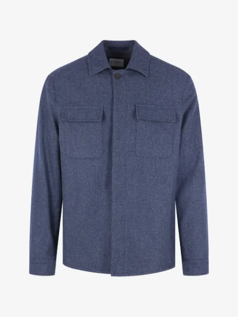 Eleventy button-fastening flap-pocket coat