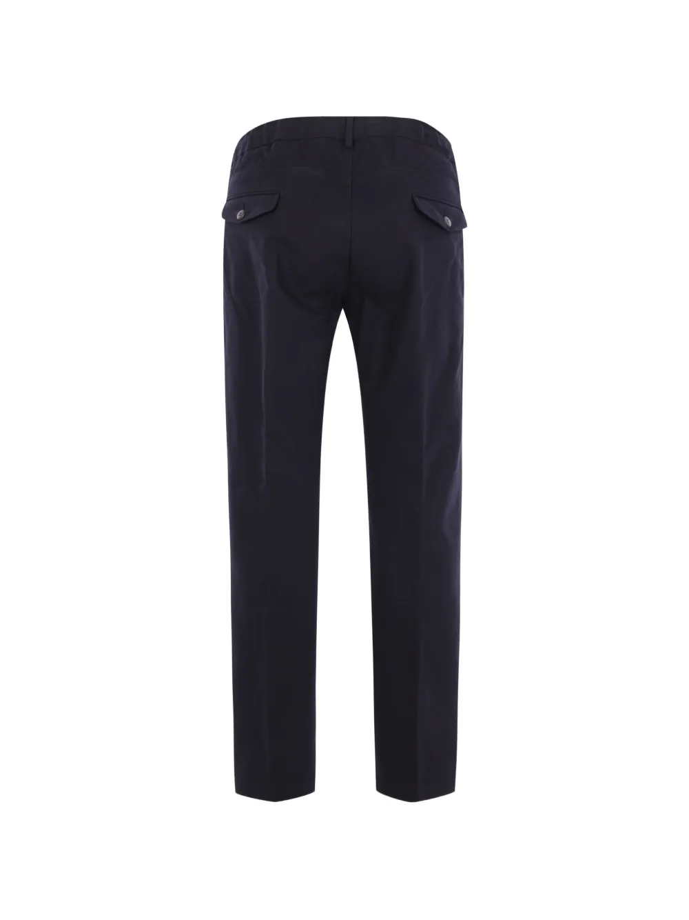 Eleventy Plooibroek met trekkoordtaille Blauw