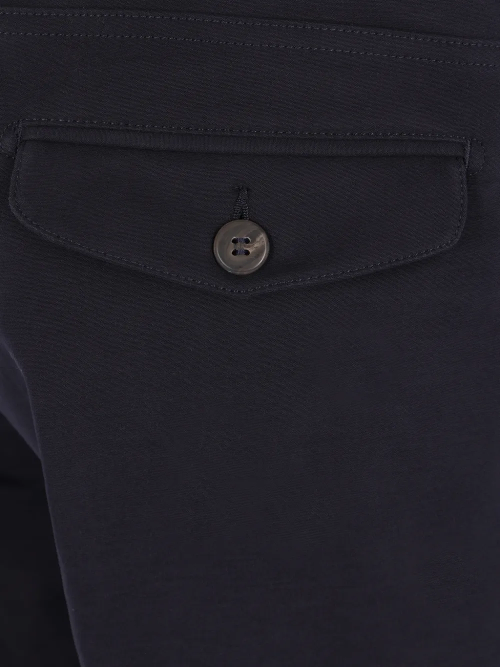 Eleventy Plooibroek met trekkoordtaille Blauw