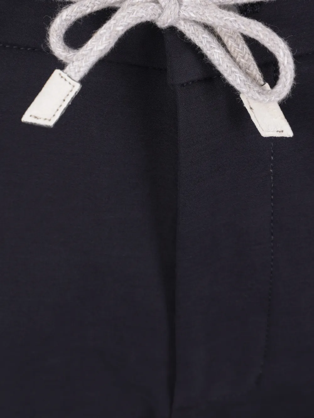 Eleventy Plooibroek met trekkoordtaille Blauw