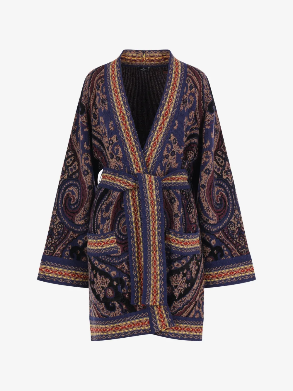 ETRO paisley-pattern Belted Jacket | ブルー | FARFETCH JP Z*n様 