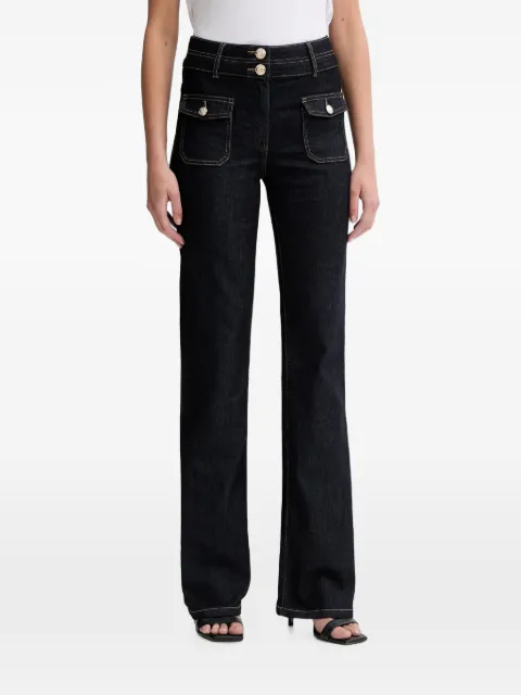 Morgan flap-pocket flared jeans