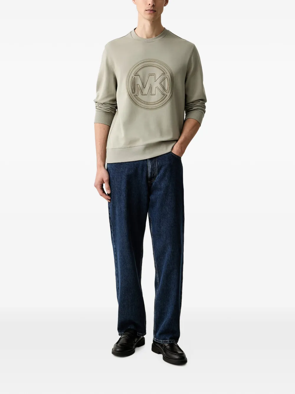 Michael Kors Trui met logopatch Grijs