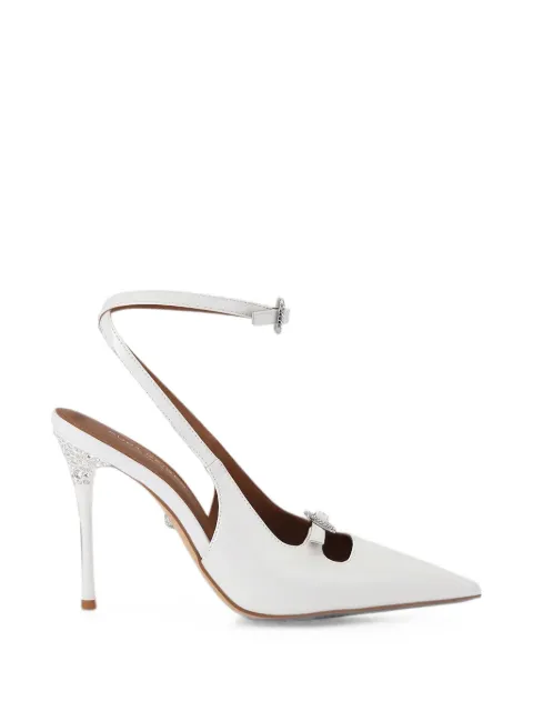 Kurt Geiger London crystal-embellished pointed-toe pumps