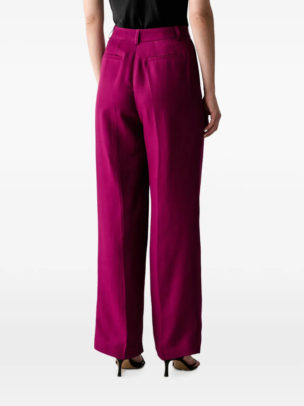 Morgan Geplooide pantalon Roze