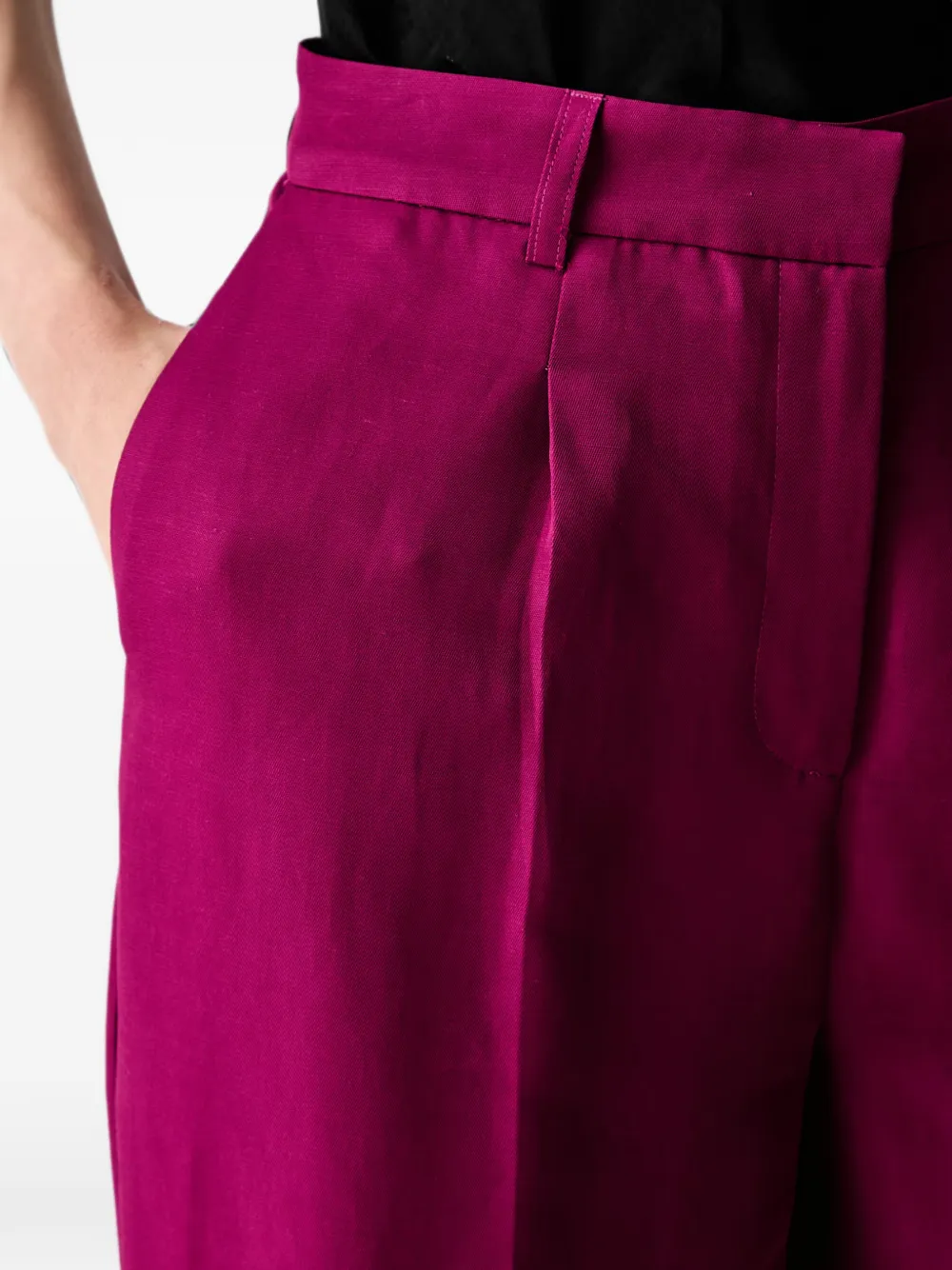 Morgan Geplooide pantalon Roze
