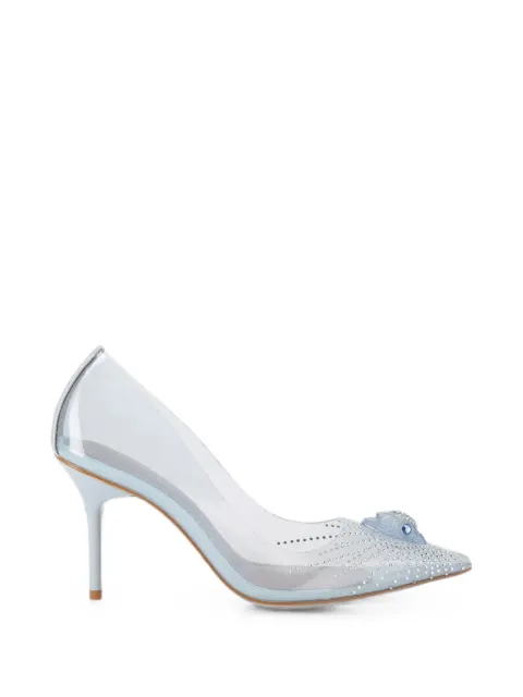 Kurt Geiger London crystal-embellished Eagle pumps