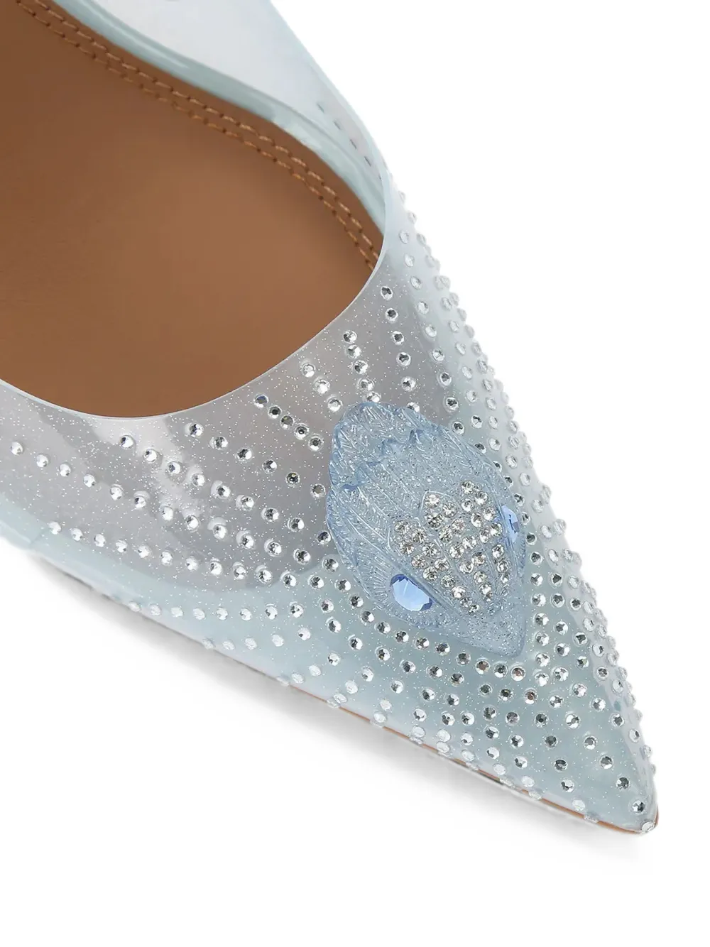 Kurt Geiger London crystal-embellished Eagle pumps Wit