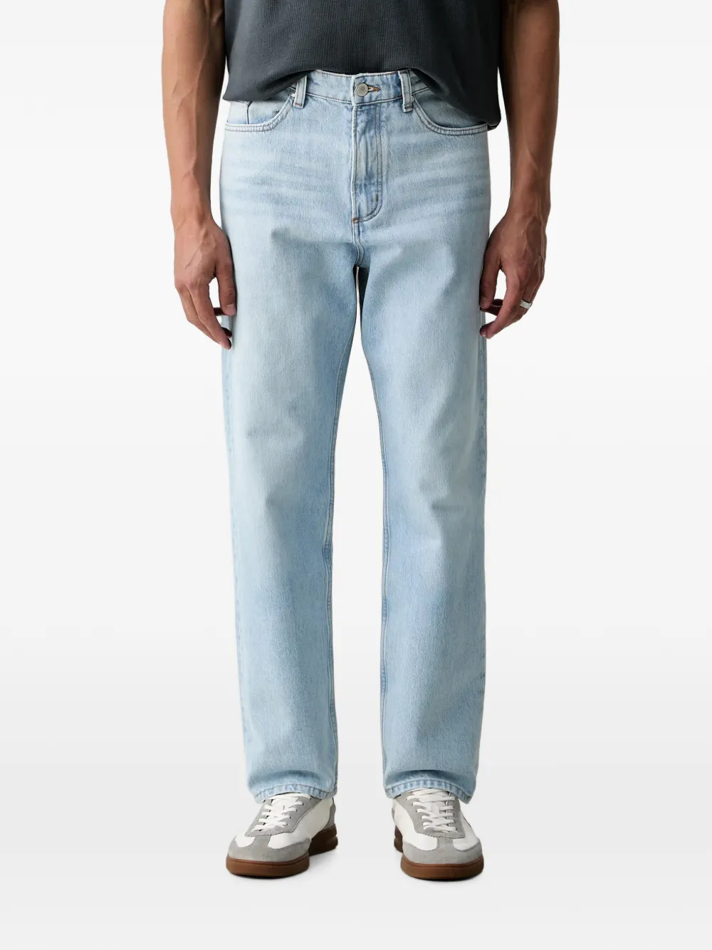 Marc O'Polo faded-effect jeans - Blu