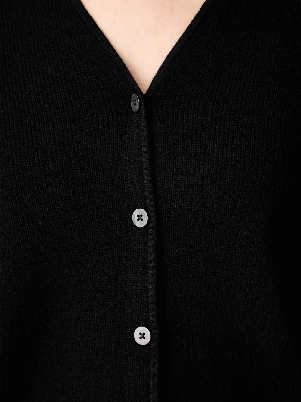 Marc O'Polo Geribbeld vest Zwart