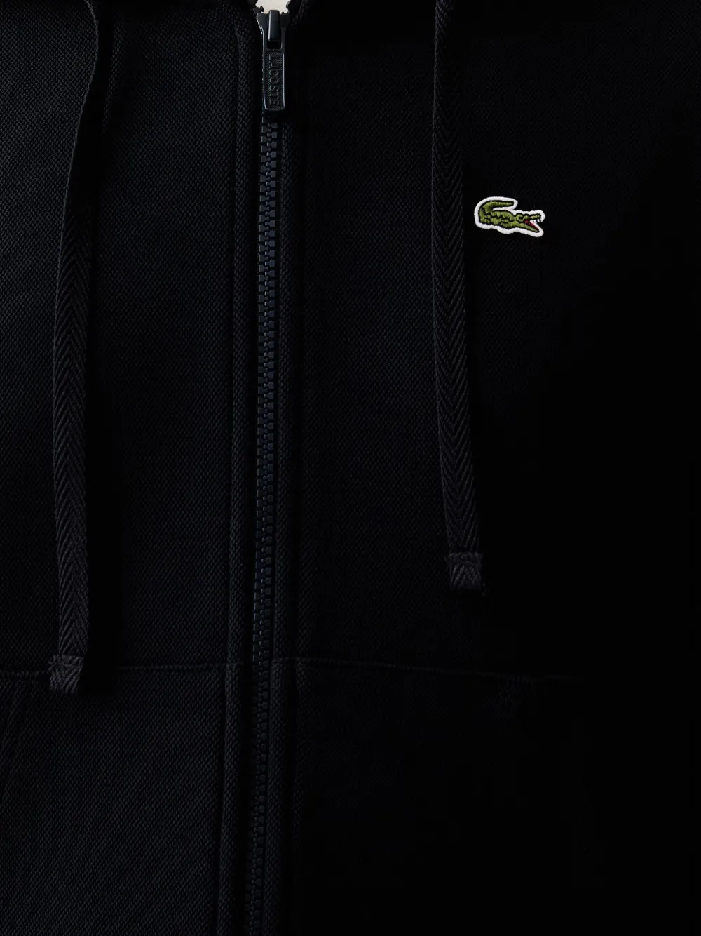 Lacoste Hoodie met logopatch Zwart