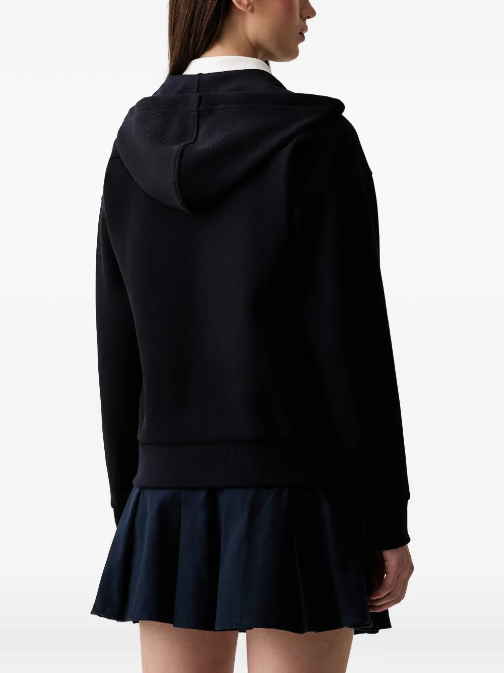 Lacoste Hoodie met logopatch Zwart