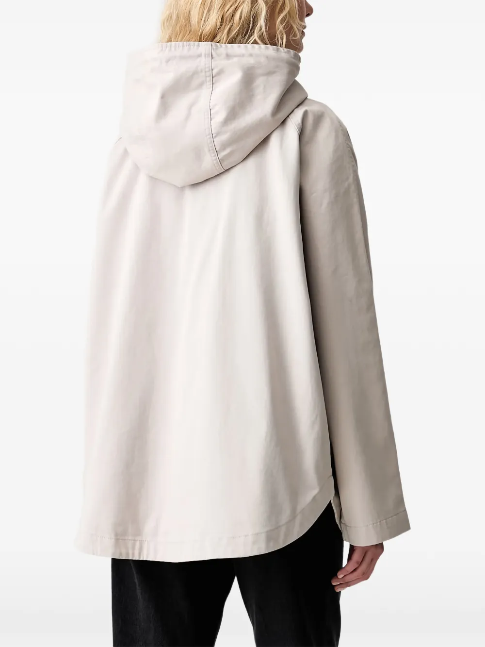 Marc O'Polo Jack met capuchon en knopen Beige