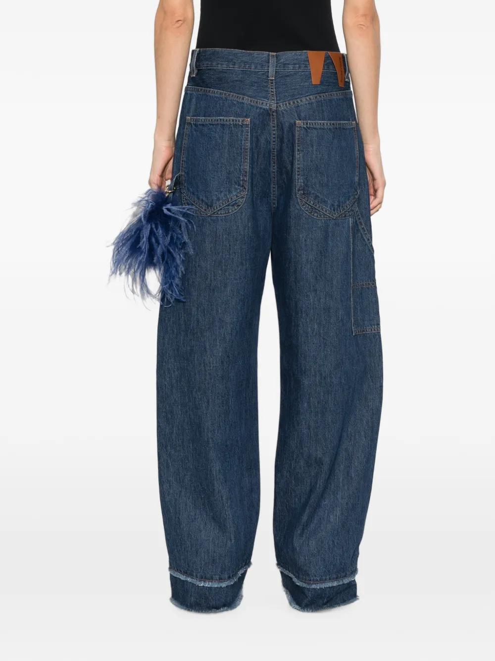 DARKPARK Gerafelde jeans Blauw