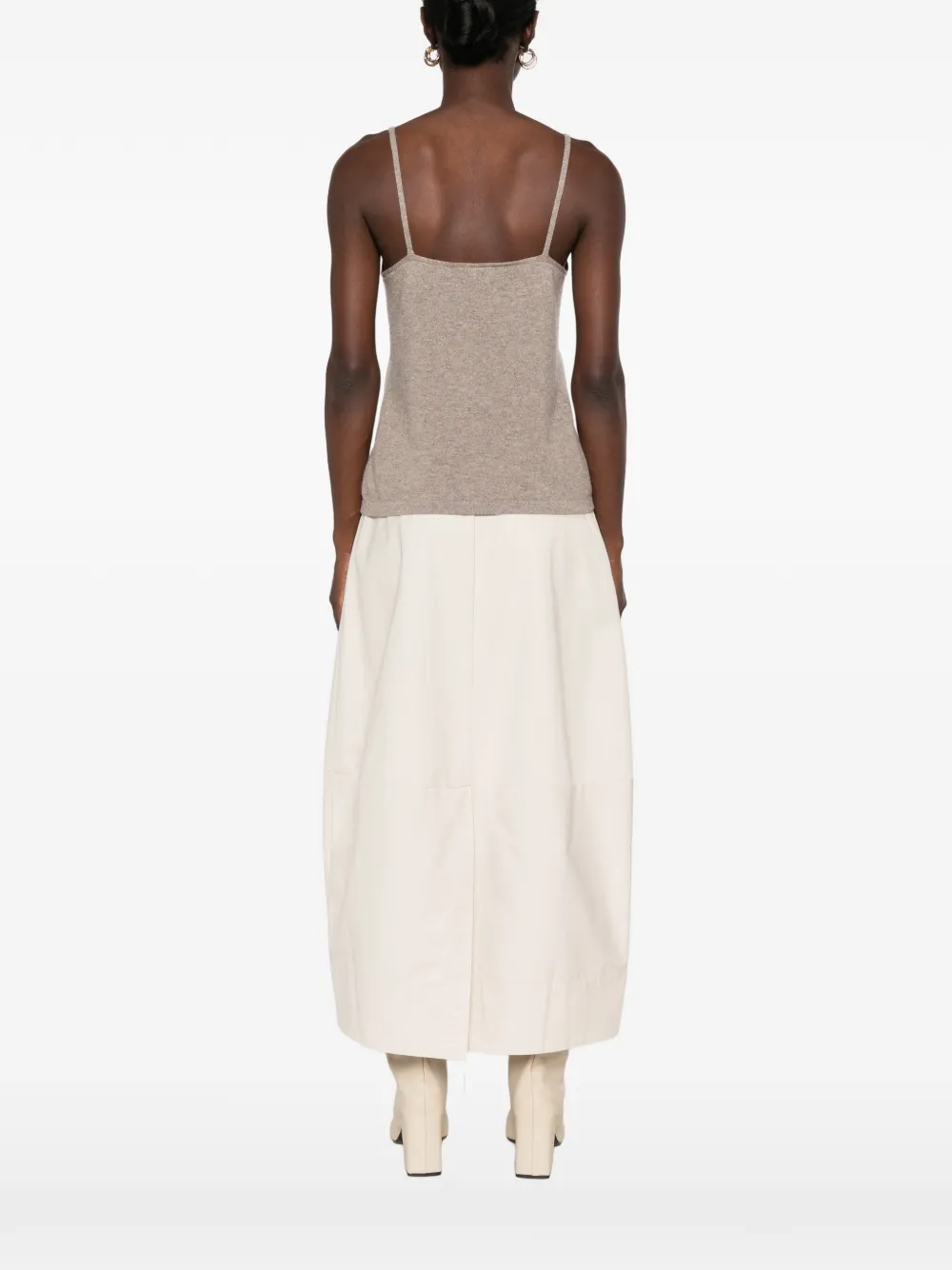 BOMPARD Kasjmier tanktop met V-hals Beige
