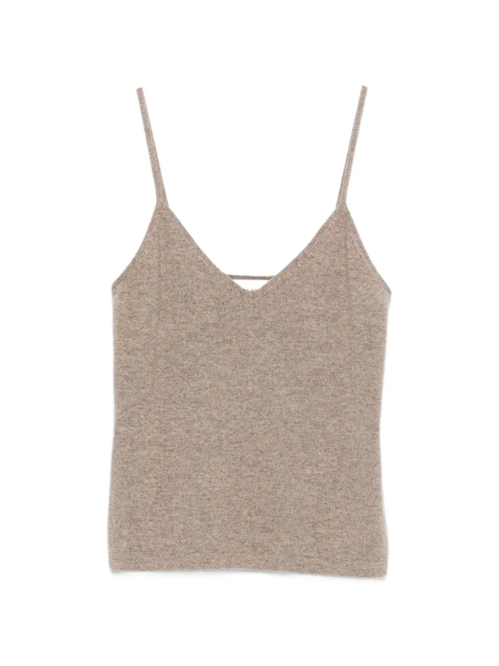 BOMPARD cashmere V-neck tank top - Nude