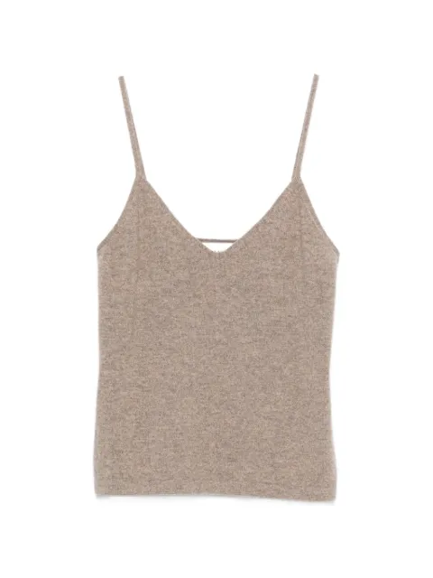BOMPARD top de tirantes con cuello en V de cachemira