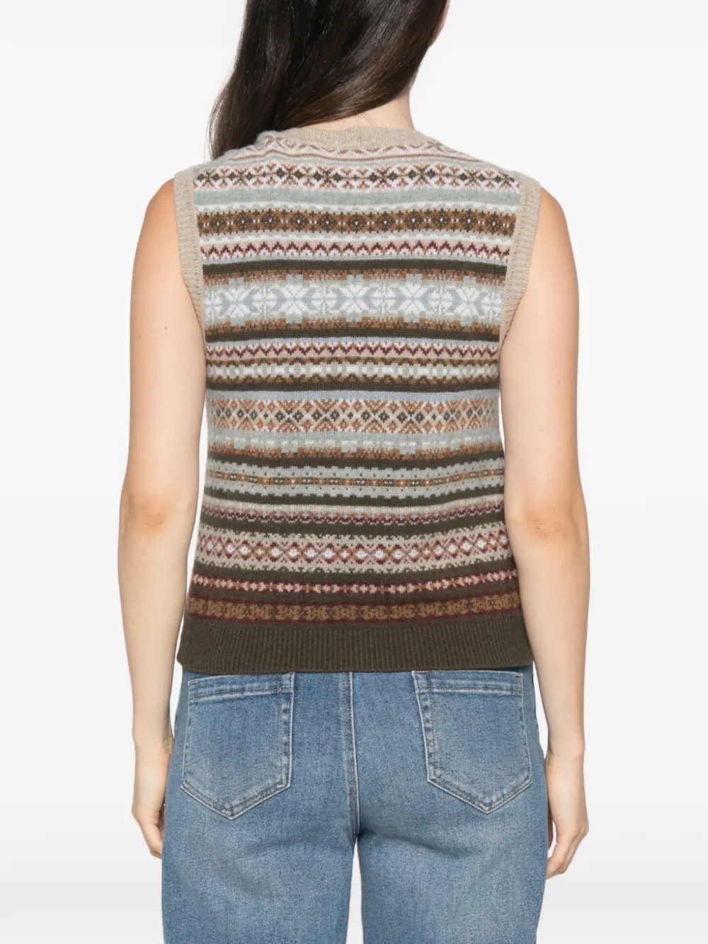 BOMPARD Top met ronde hals Beige