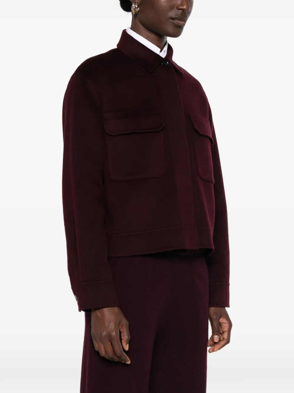 Bompard Double-sided Flap-pocket Jacket In Red