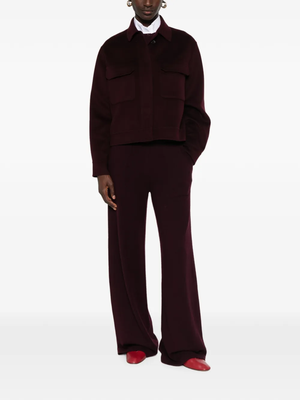 Bompard Double-sided Flap-pocket Jacket In Red
