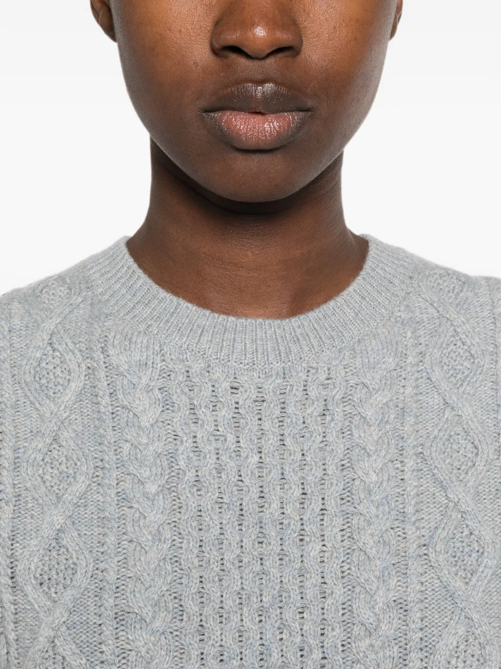 BOMPARD Kabelgebreide top Blauw