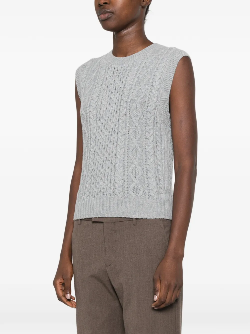 BOMPARD Kabelgebreide top Blauw