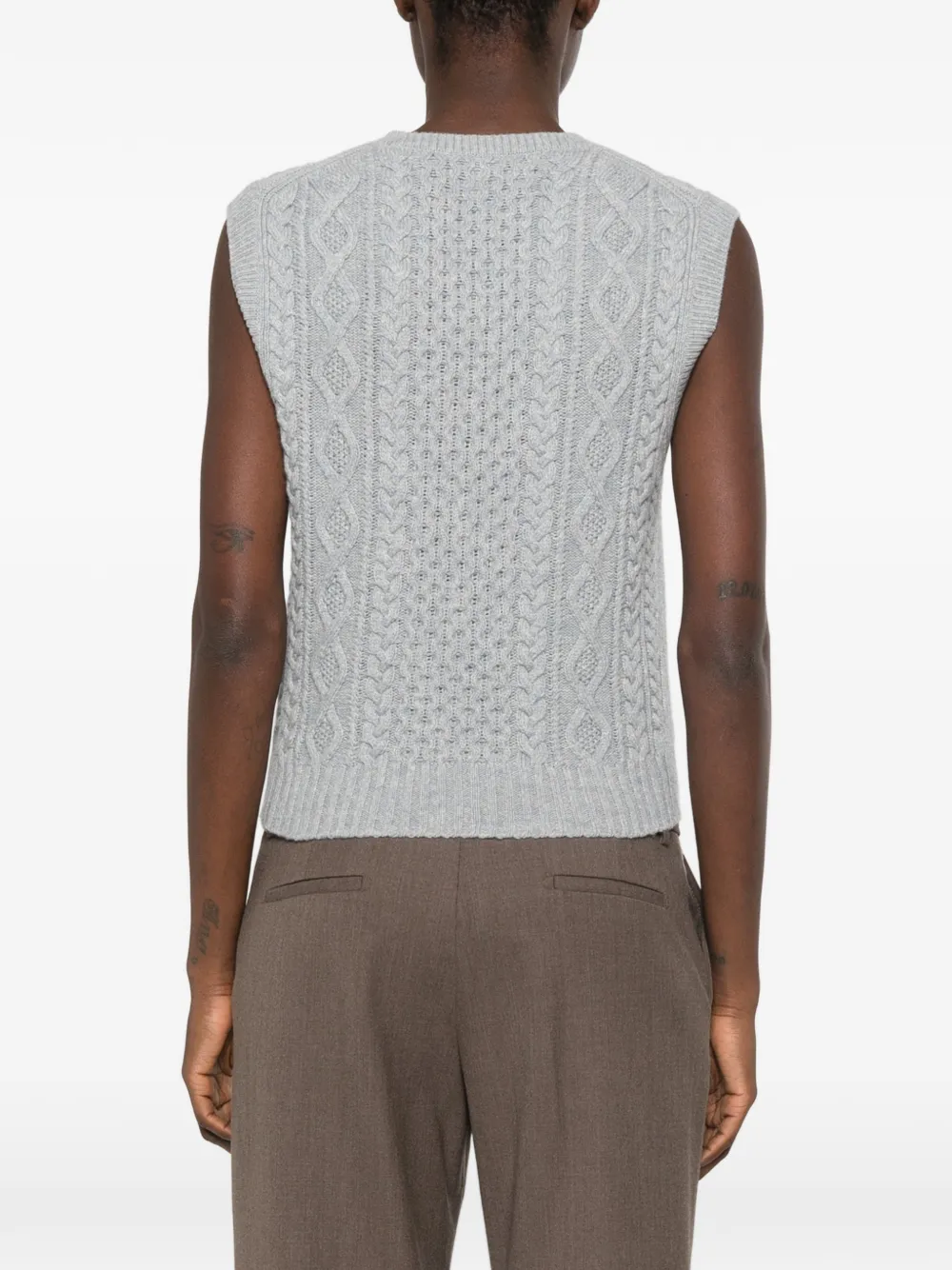 BOMPARD Kabelgebreide top Blauw