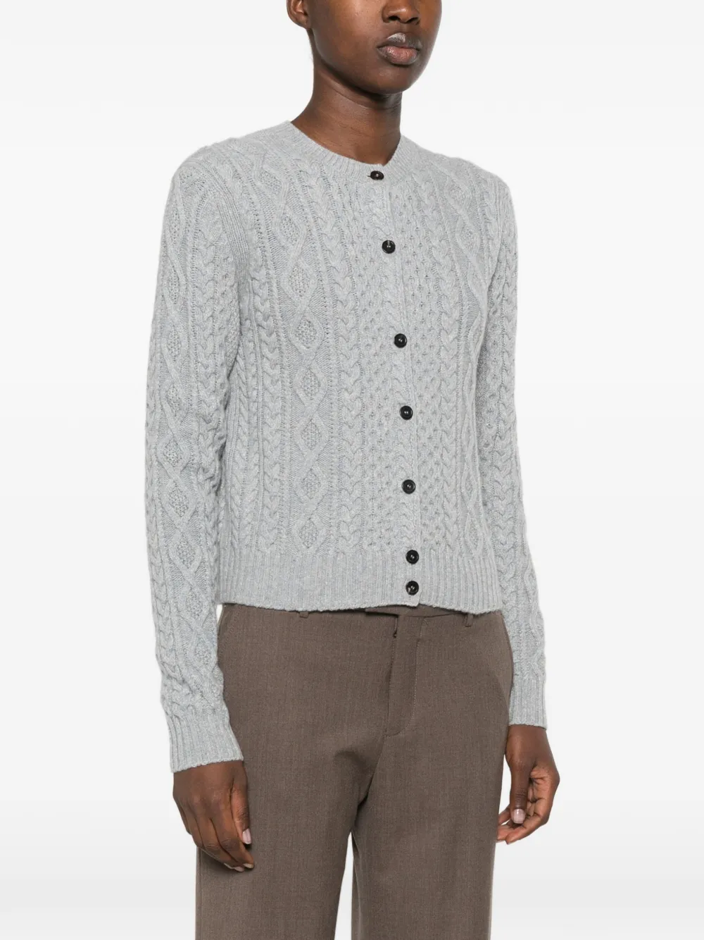 BOMPARD Kabelgebreid vest Blauw