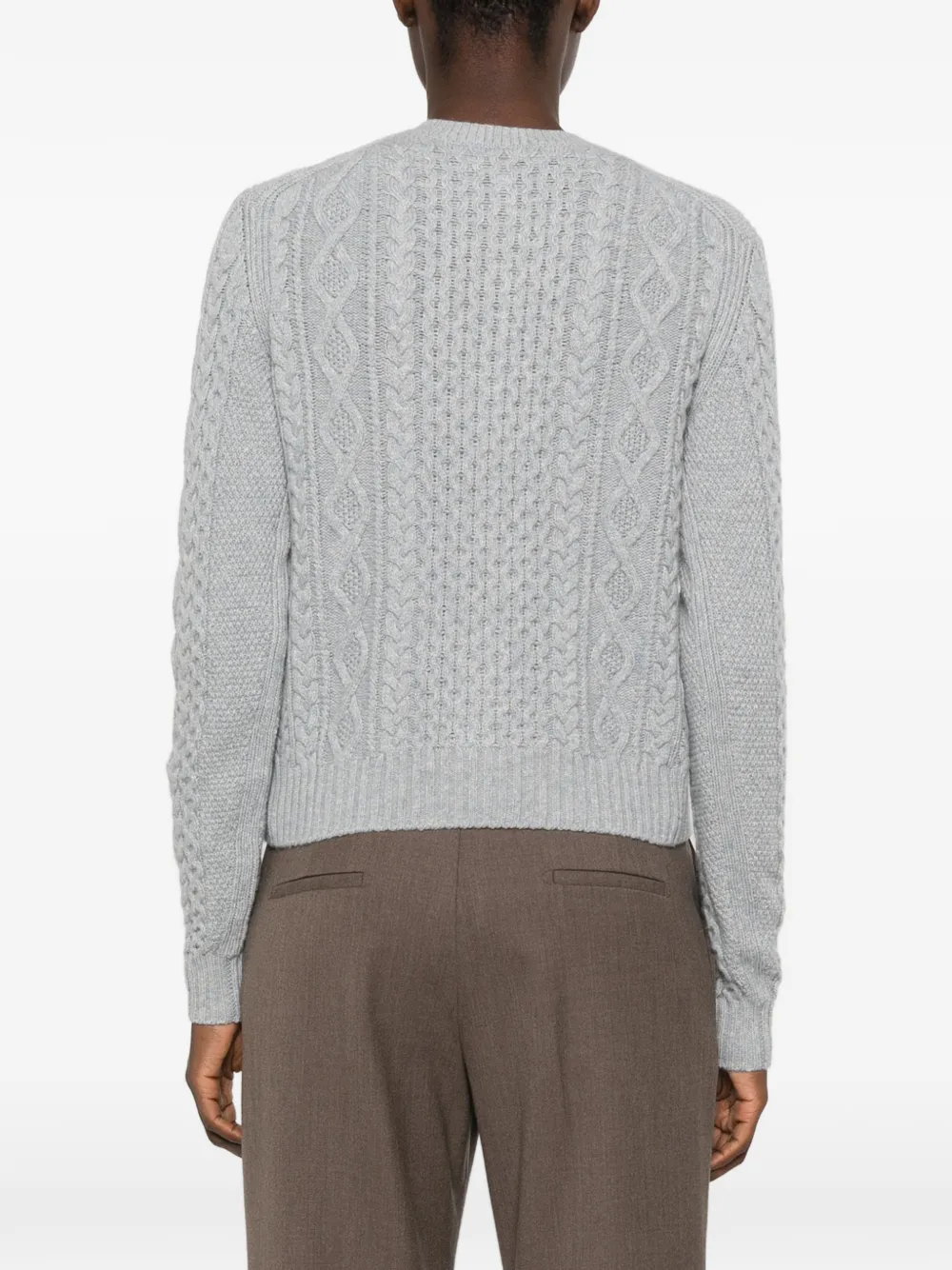 BOMPARD Kabelgebreid vest Blauw