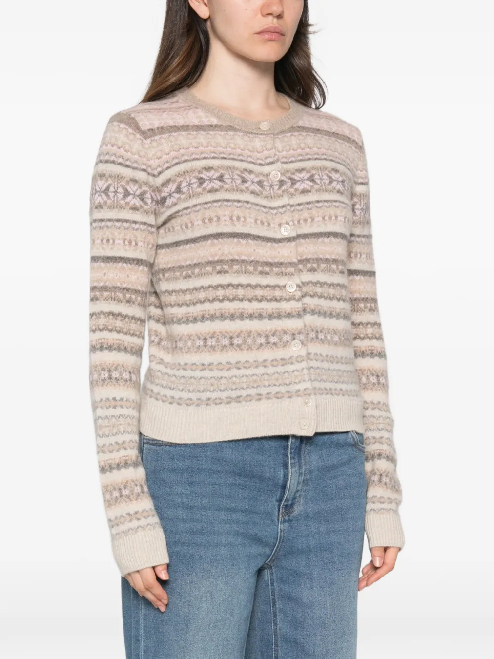 BOMPARD Button-up vest Beige