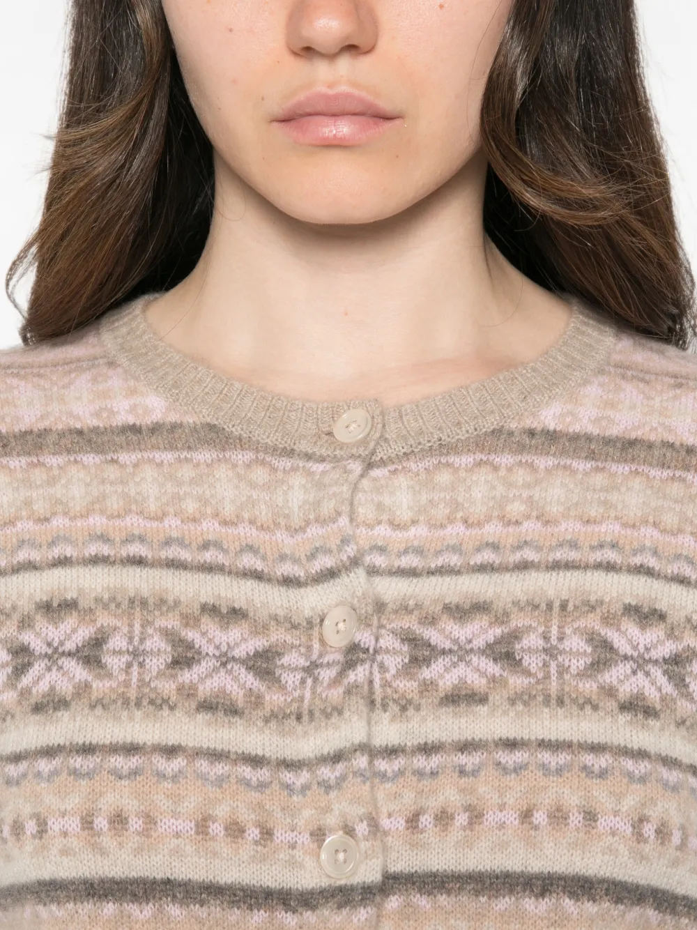 BOMPARD Button-up vest Beige
