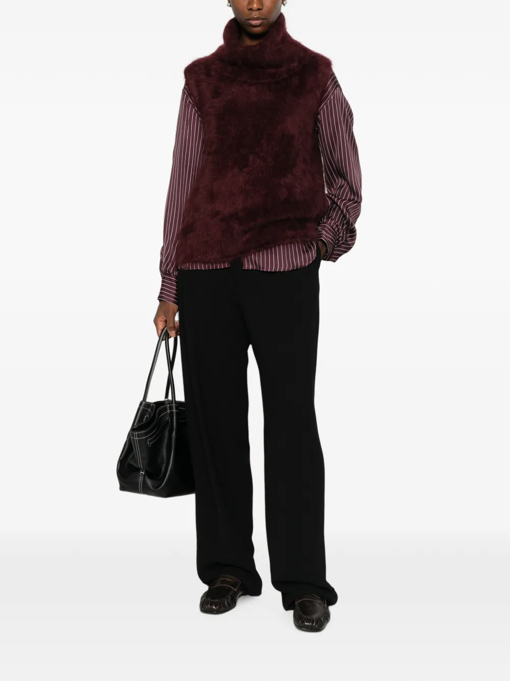 BOMPARD Mouwloze top Rood