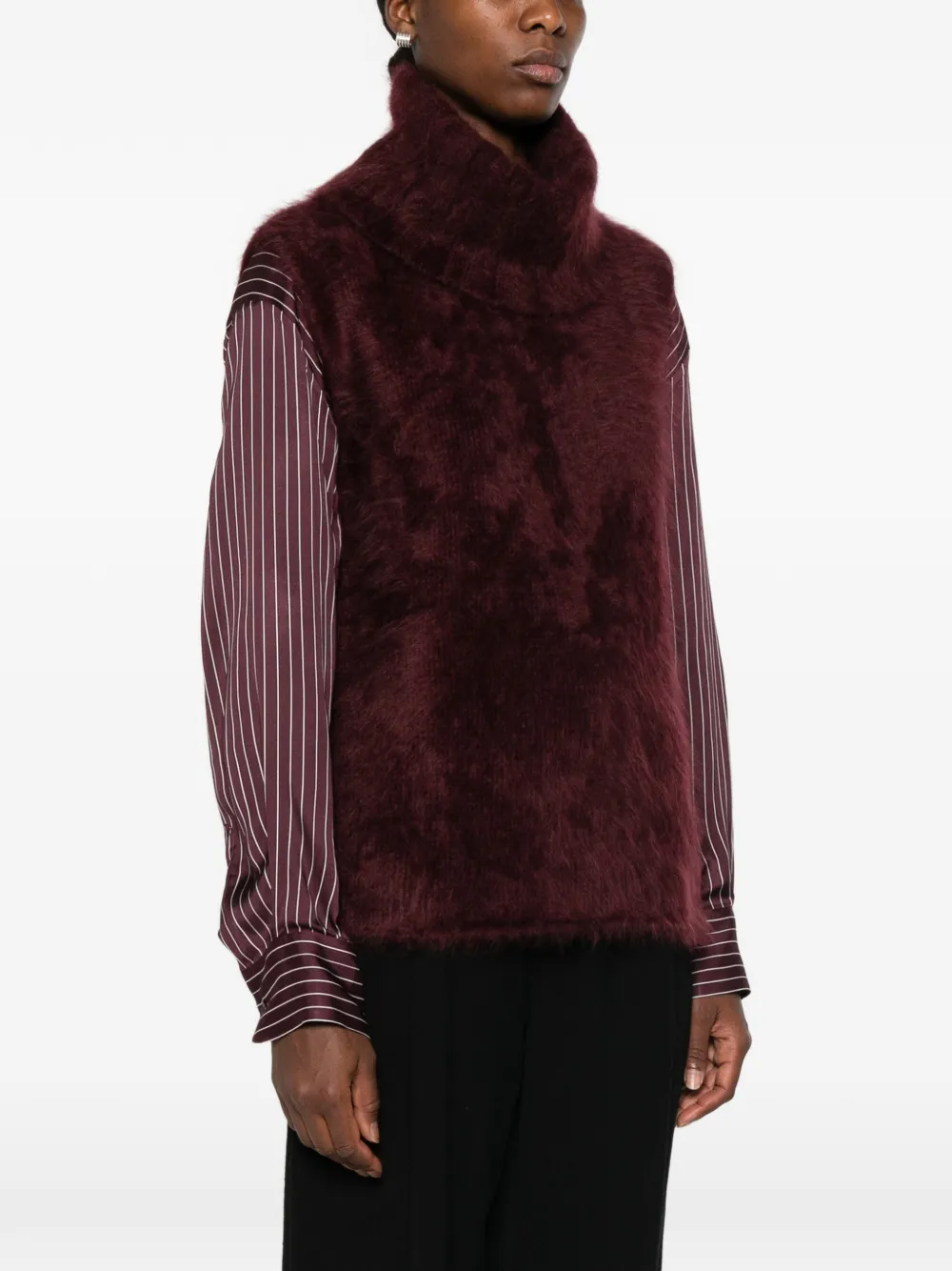 BOMPARD Mouwloze top Rood