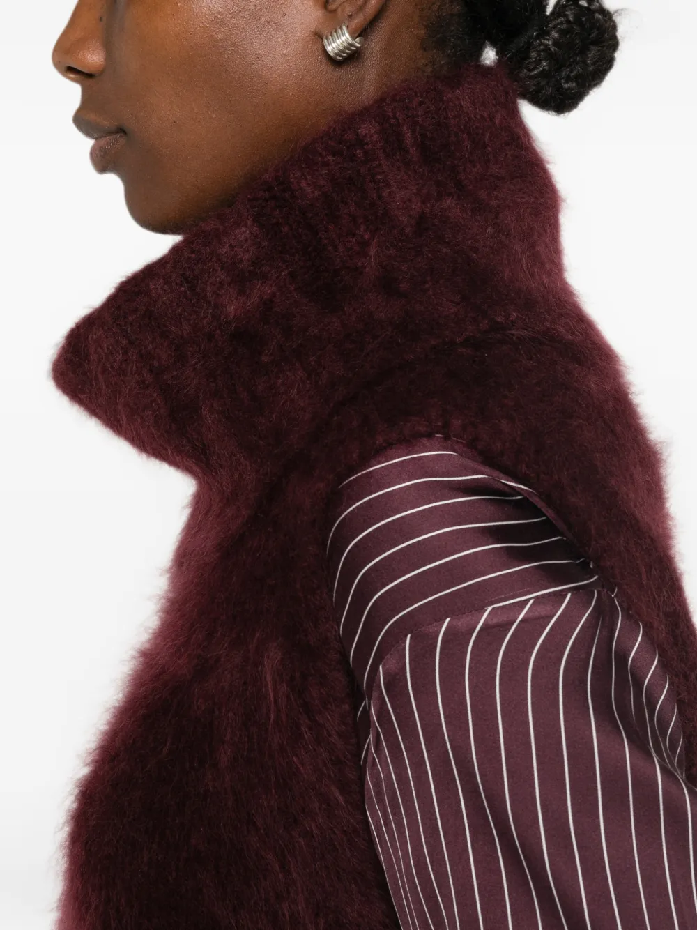 BOMPARD Mouwloze top Rood