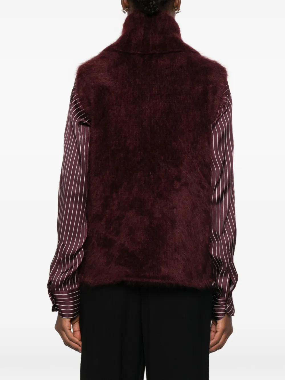 BOMPARD Mouwloze top Rood