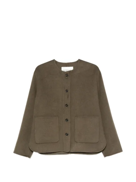 BOMPARD collarless button-front jacket