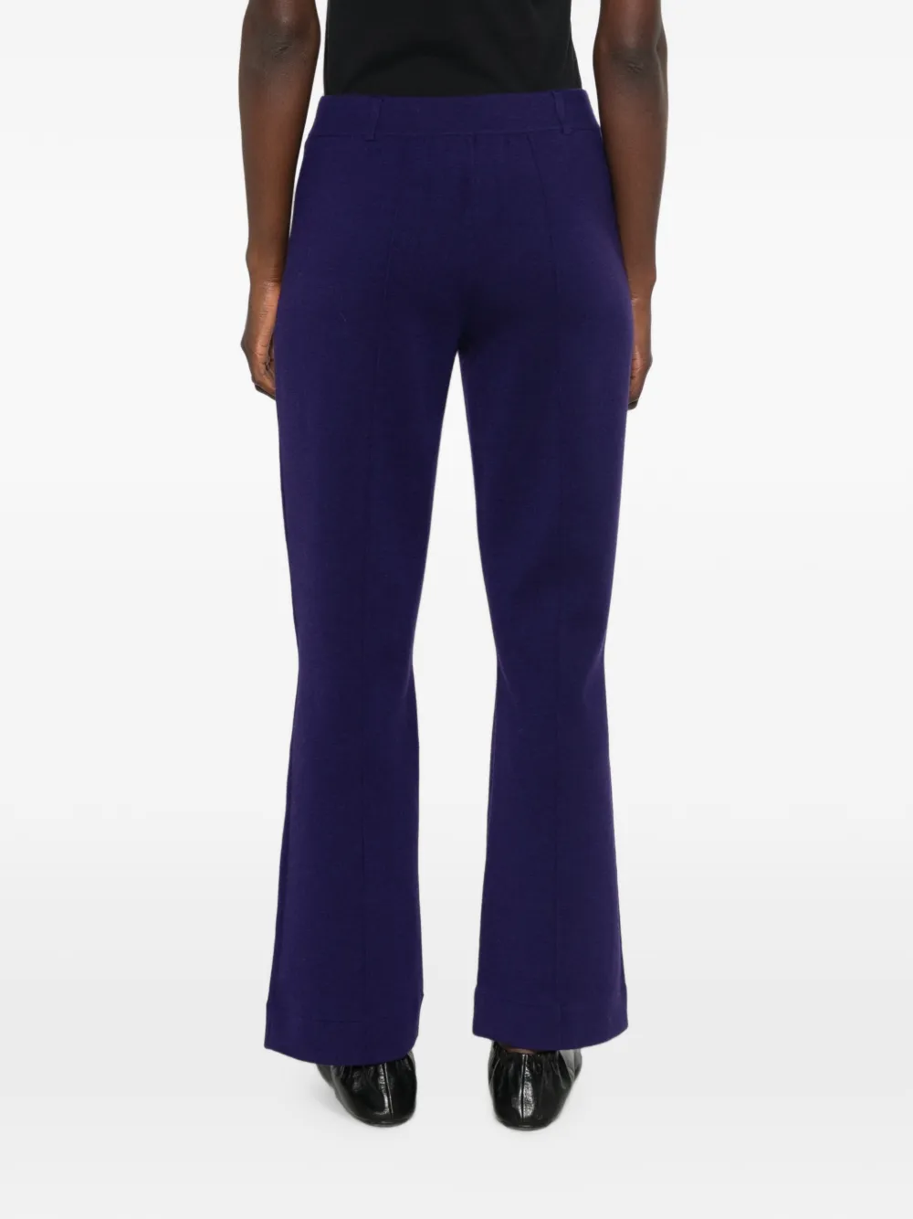 BOMPARD Gebreide bootcut broek Paars