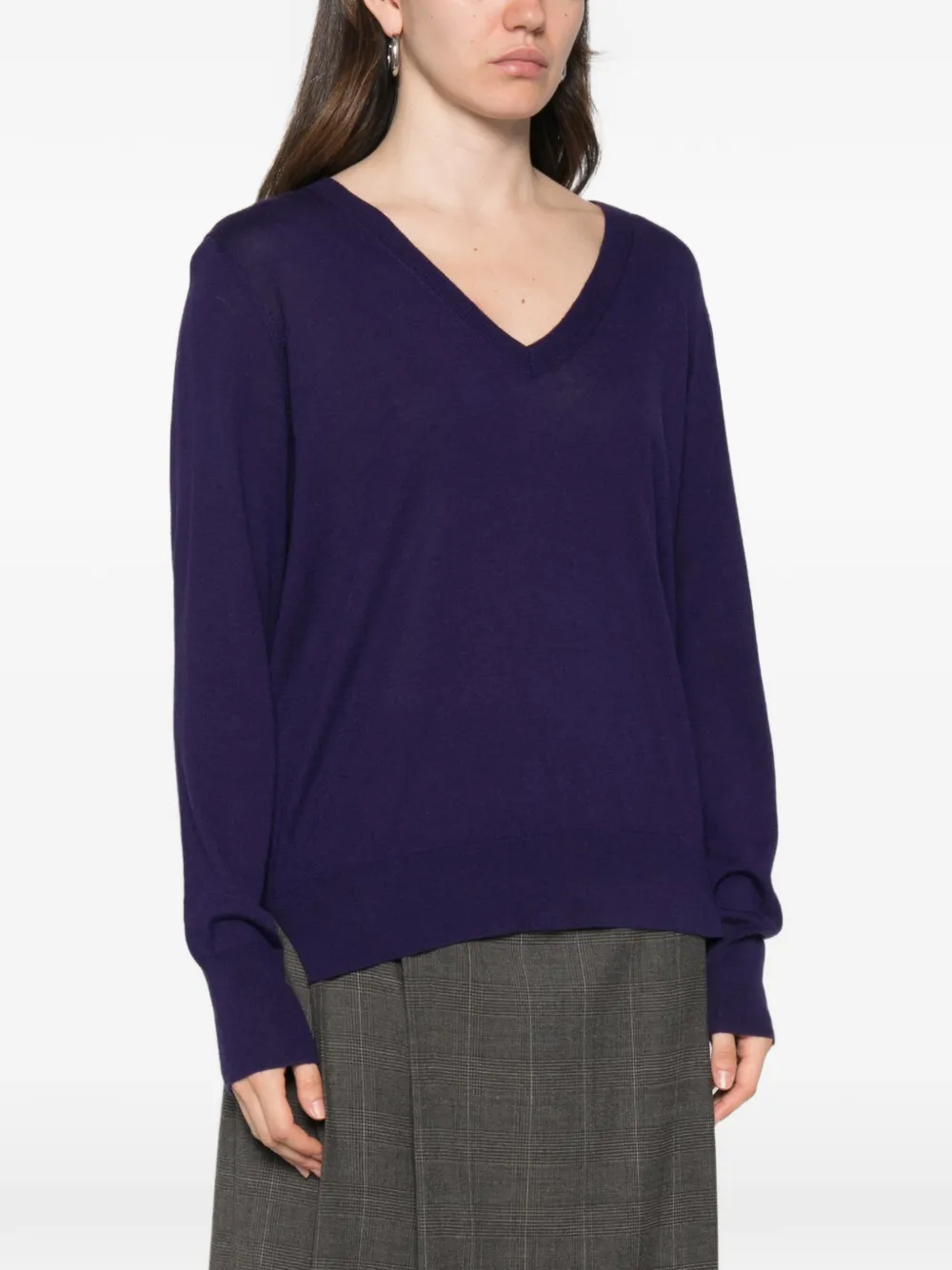 BOMPARD Trui met V-hals Paars
