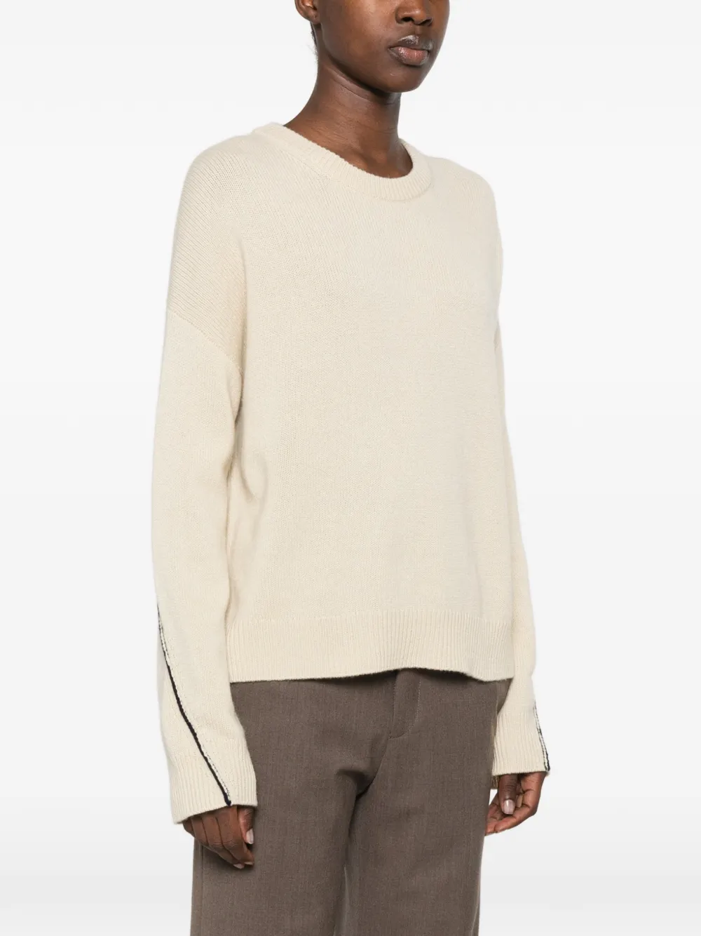 BOMPARD Sweater met ronde hals Beige