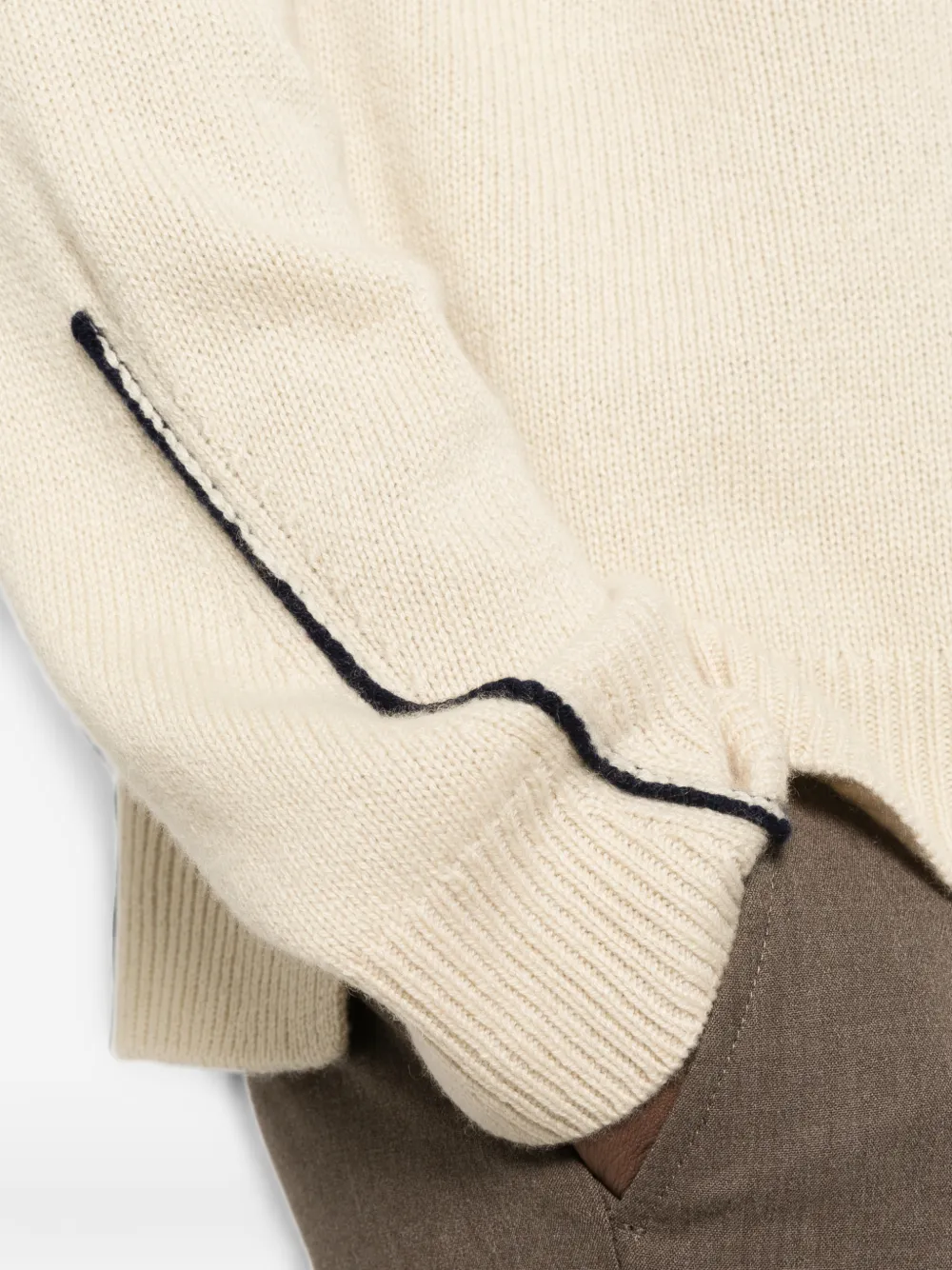 BOMPARD Sweater met ronde hals Beige