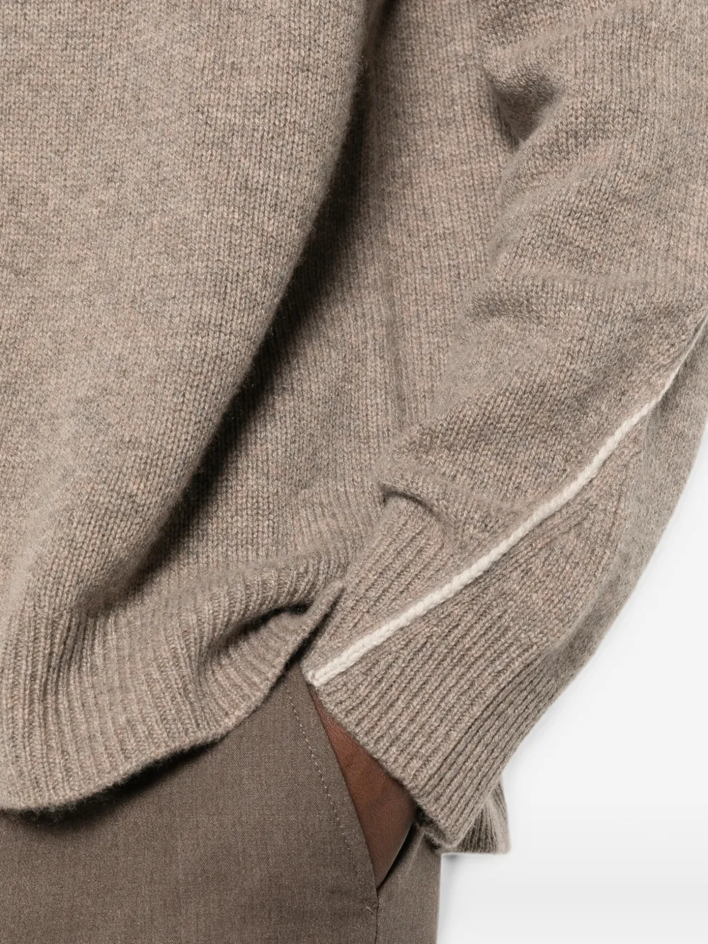 BOMPARD Vest met V-hals Beige