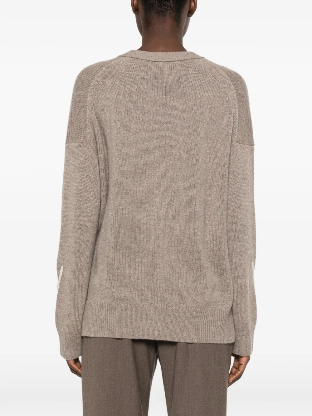 BOMPARD Vest met V-hals Beige