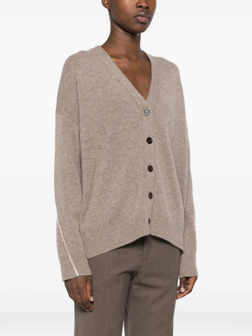BOMPARD Vest met V-hals Beige
