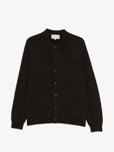 BOMPARD jersey-knit shirt-collar cardigan