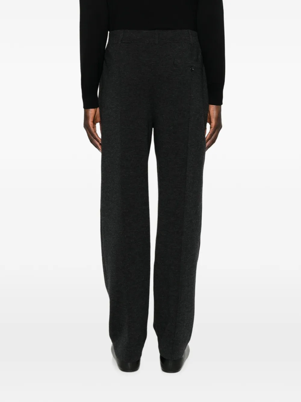 BOMPARD Milano broek met riemlussen Grijs