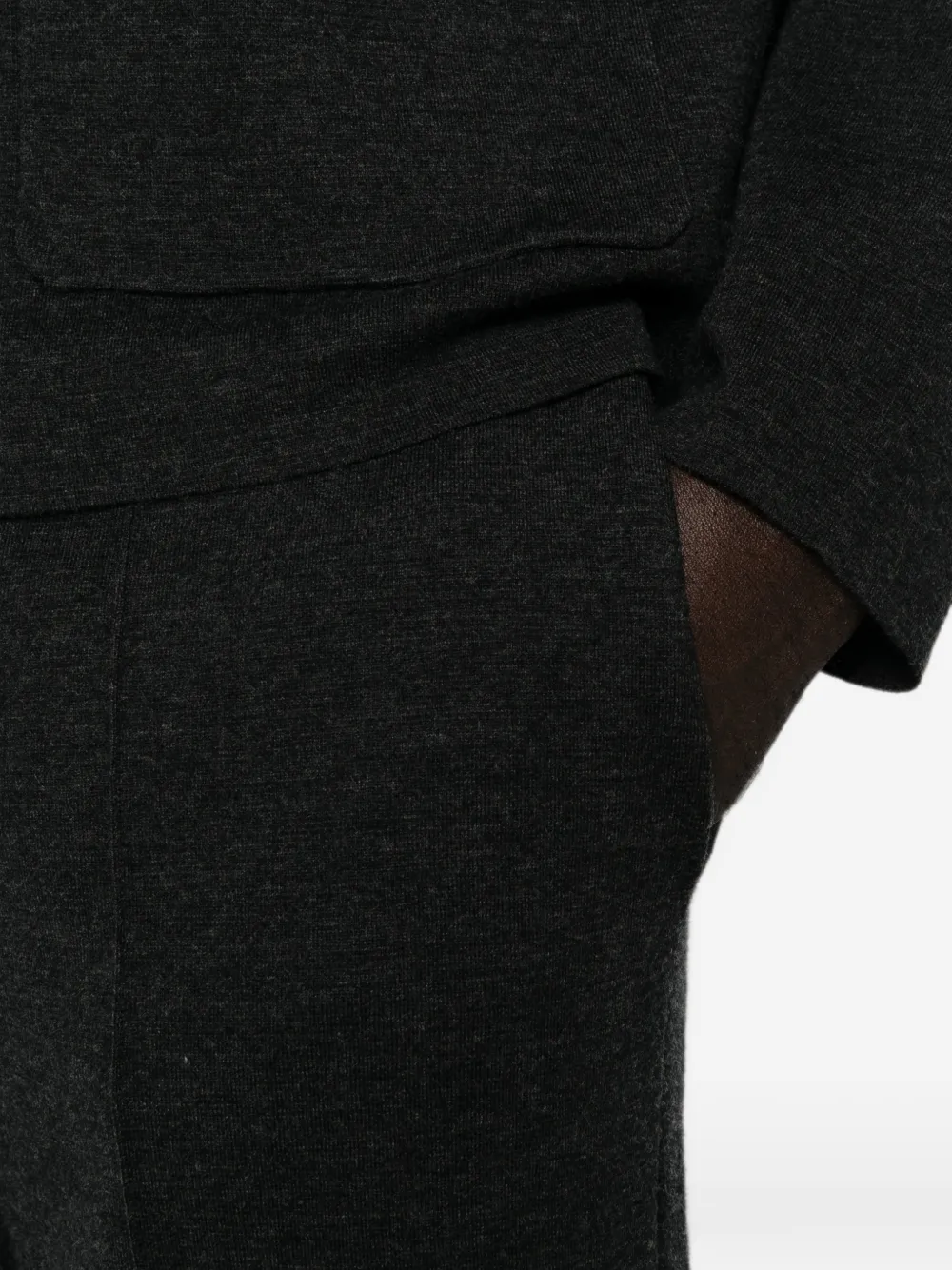 BOMPARD Milano broek met riemlussen Grijs