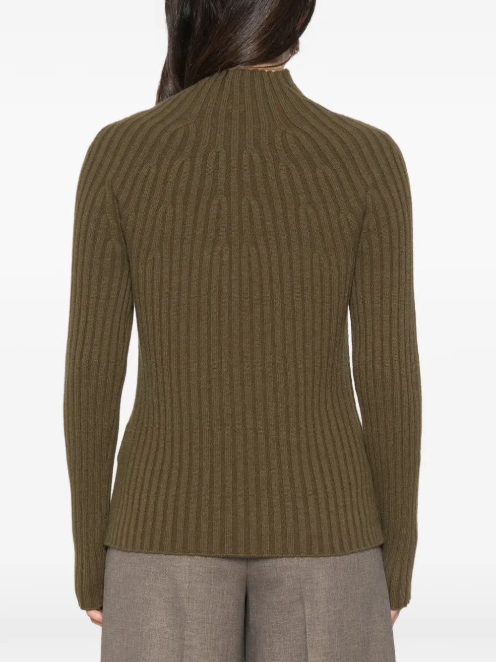 BOMPARD Ribgebreide coltrui Groen
